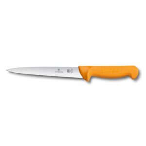 Кухонний ніж філейний Victorinox Swibo Filleting 18 см Жовтий (5.8403.18)