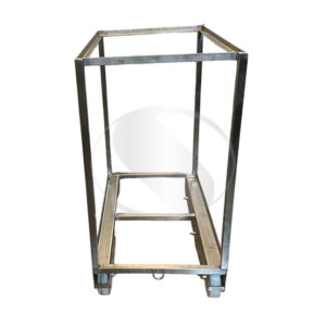 Промышленная тележка с полкой для пластиковых ящиков